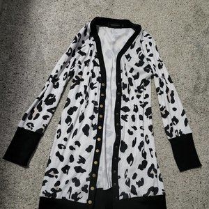 Leopard duster cardigan